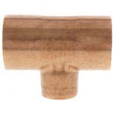 1-1/2" x 1-1/2" x 1" Copper Tee