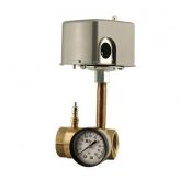 1" NPT Brass Spring Check Valve w/ 2 (1/4") 1 (1/8") Ports (Lead Free)