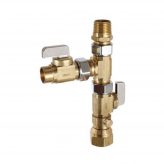 DISCONTINUED - dahl 1/2" Expansion Tank-Boiler Fill Dual Shut-Off Valve