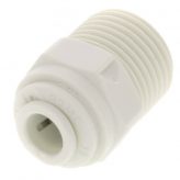 1/2" Male NPT x 3/8" OD Plastic Quick Connect Adapter
