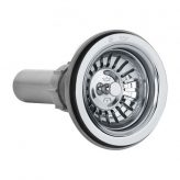 Kindred 1135 Stainless Steel Strainer Assembly w/ Plastic Tailpiece