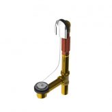 OS&B 314CS-S Brass Offset Waste & Overflow, Plug & Chain