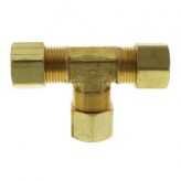 3/8" OD Brass Compression Tee (Lead Free)