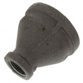 1-1/2" x 1/2" Black Malleable Reducing Coupling