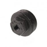 1-1/2" x 1/4" Black Malleable Bushing