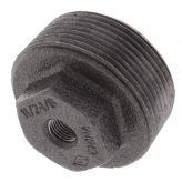 1-1/2" x 1/8" Black Malleable Bushing