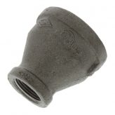 1-1/2" x 3/4" Black Malleable Reducing Coupling
