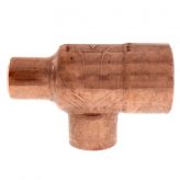 1-1/2" x 3/4" x 1" Copper Tee