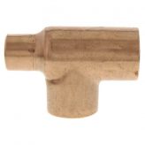 1-1/4" x 1/2" x 1-1/4" Copper Tee