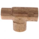 1-1/4" x 1" x 1-1/4" Copper Tee