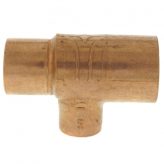 1-1/4" x 1" x 3/4" Copper Tee
