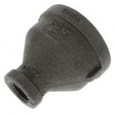 1-1/4" x 3/8" Black Malleable Reducing Coupling