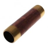 1-1/4" x 6" Brass Nipple (Lead Free)