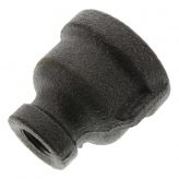 1/2" x 1/8" Black Malleable Reducing Coupling