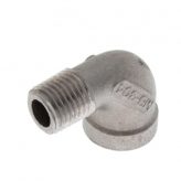 1/8" 316 Stainless Steel Street 90 Degree Elbow