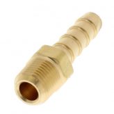 1/4" Hose Barb x 1/8" Male Pipe Brass Coupling (Lead Free)