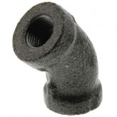 1/8" Black Malleable Iron 45 Degree Elbow