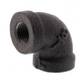 1/8" Black Malleable Iron 90 Elbow