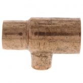 1" x 3/4" x 1/2" Copper Tee