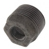1" x 3/8" Black Malleable Bushing