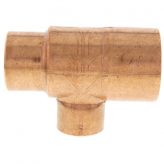 2" x 1-1/2" x 1-1/4" Copper Tee