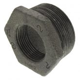 2" x 1-1/4" Black Malleable Bushing