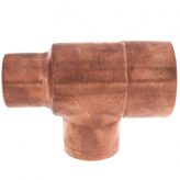 2" x 1-1/4" x 1-1/2" Copper Tee