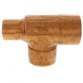 2" x 1-1/4" x 2" Copper Tee