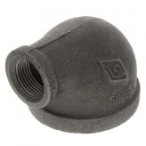 2" x 3/4" Black Malleable Reducing 90 Degree Elbow