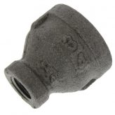 3/4" x 1/4" Black Malleable Reducing Coupling