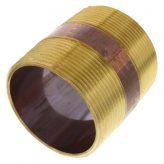 3" x 3" Brass Nipple (Lead Free)
