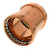 4" Copper Press-Fit Coupling w/ Stop