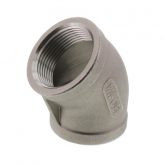 1" 316 Stainless Steel 45 Degree Elbow