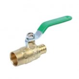 1" PEX x 1" Copper Solder Ball Valve, Lead Free