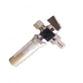 1/2" PEX Crimp x 3/8" OD Comp w/ Water Hammer Arrester, Straight Stop