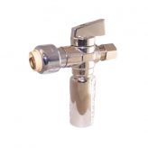 1/2" Push-Fit x 3/8" OD Comp w/ Water Hammer Arrester, Straight Stop