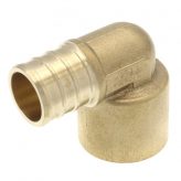 3/4" Female Copper x 3/4" PEX Brass Elbow (Lead Free)