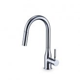 Fluid F823 Palm Pull Down Kitchen Faucet, Chrome