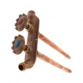 Woodford Model V22 1/2" MPT x Female Solder Anti-Siphon Hot & Cold Wall Hydrant, 12" Length