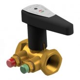 Nexus Vertex hydronic balancing valve with threaded connection and two test ports