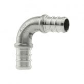 1/2" Stainless Steel F1807 PEX Crimp Long Turn 90 Elbow