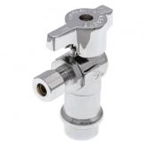 1/2" Copper Press x 1/4" OD Compression Quarter Turn Angle Stop (Lead Free)