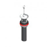 OS&B 3697 1-1/4” Chrome Lav Drain w/ Plug & Chain,  P.O. with Overflow