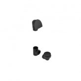 OS&B 6040QK-MBL ABS Offset Waste & Overflow w/ Clicker, Matte Black