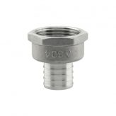 1/2" Stainless Steel Female NPT x 3/4" PEX F1807 Crimp Adapter
