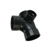 3" x 3" x 3" x 2" Right Side Inlet ABS Sanitary Tee