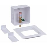 Oatey Square Ice Maker Outlet Box - 1/2" F1960 PEX Expansion x 1/4" OD with Water Hammer Arrestor