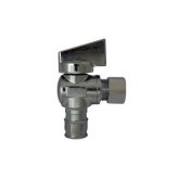 1/2" Expansion PEX (F1960) x 1/4" OD Comp Quarter Turn Angle Stop, Lead Free