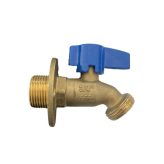 3/4" Male NPT x 3/4" Male Garden Hose Bibb w/ Flange