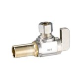 dahl 611-23L-31 1/2" Male Copper Press x 3/8" OD Comp, Angle Stop